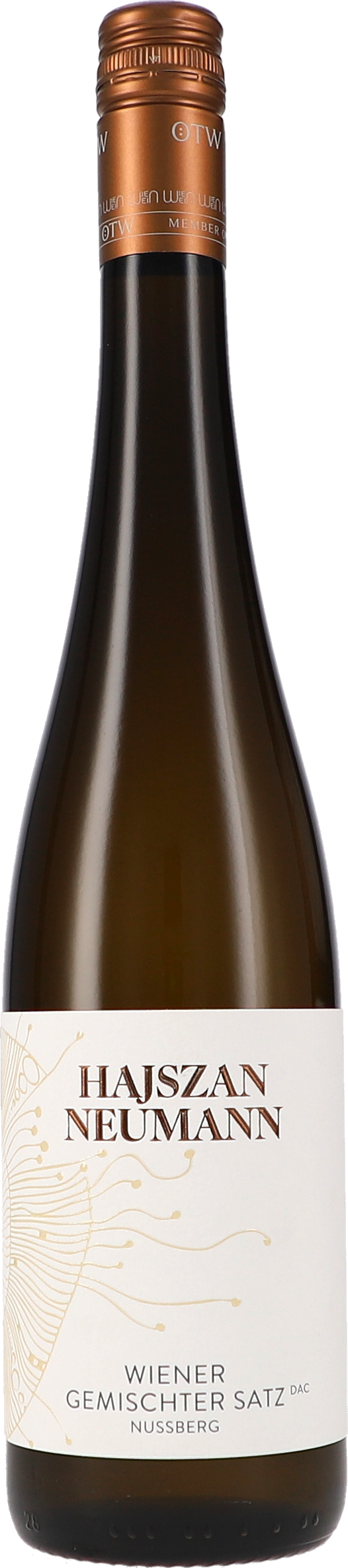 Wiener Gemischter Satz, Nussberg Weißwein, Wiener Gemischter Satz, Nussberg, Flasche, Etikett