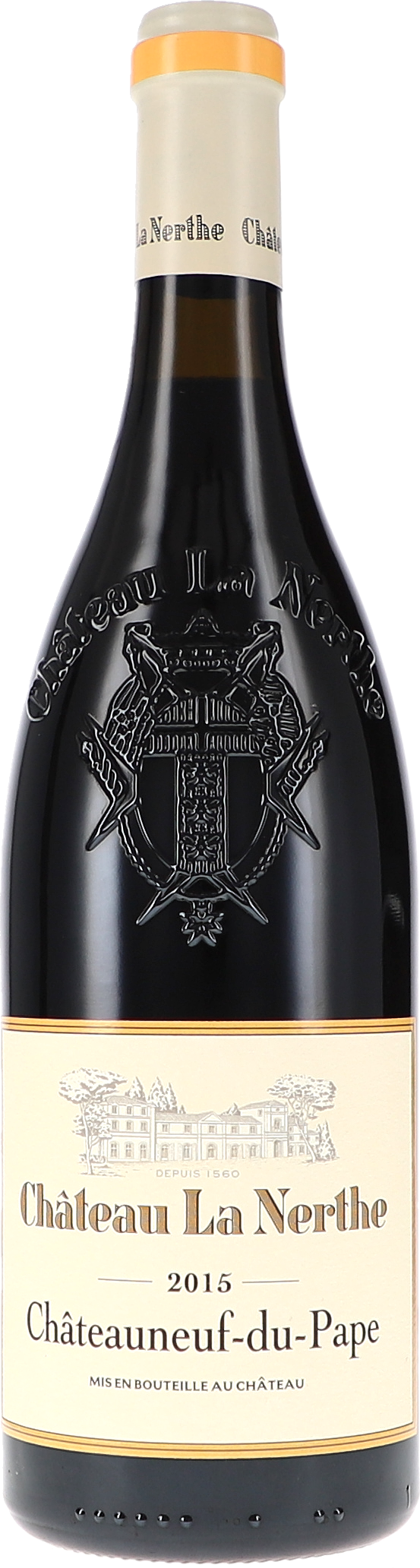 Châteauneuf-du-Pape Rouge AOC Wein, Rotwein, Bordeaux, Château La Nerthe, 2015