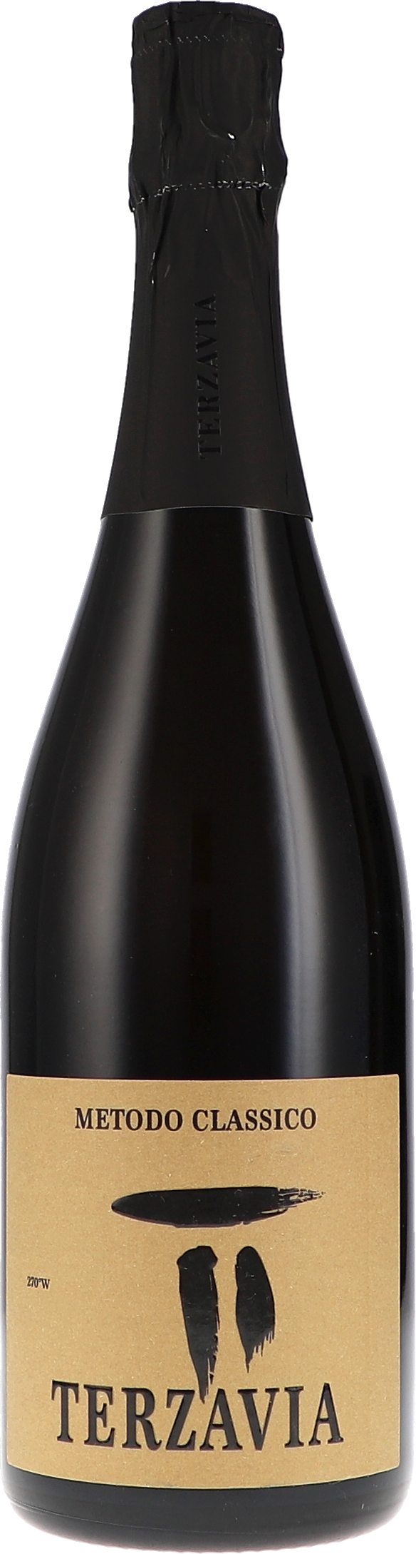 Metodo Classico "Terzavia" Brut Nature DOC Alkohol, Bier, Getränk, Flasche, Schnaps