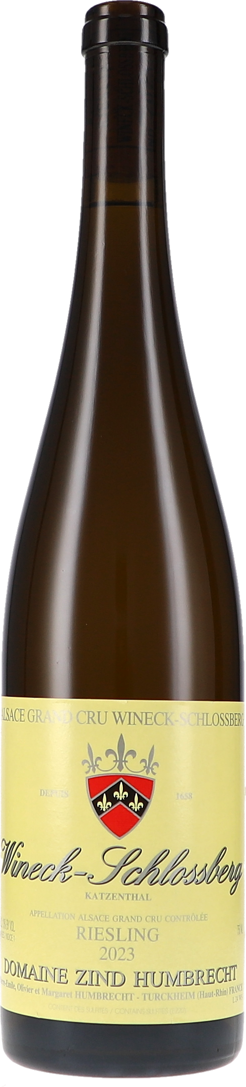 Riesling Wineck-Schlossberg Grand Cru Flasche, Alkohol, Schnaps, Weinflasche, Bier