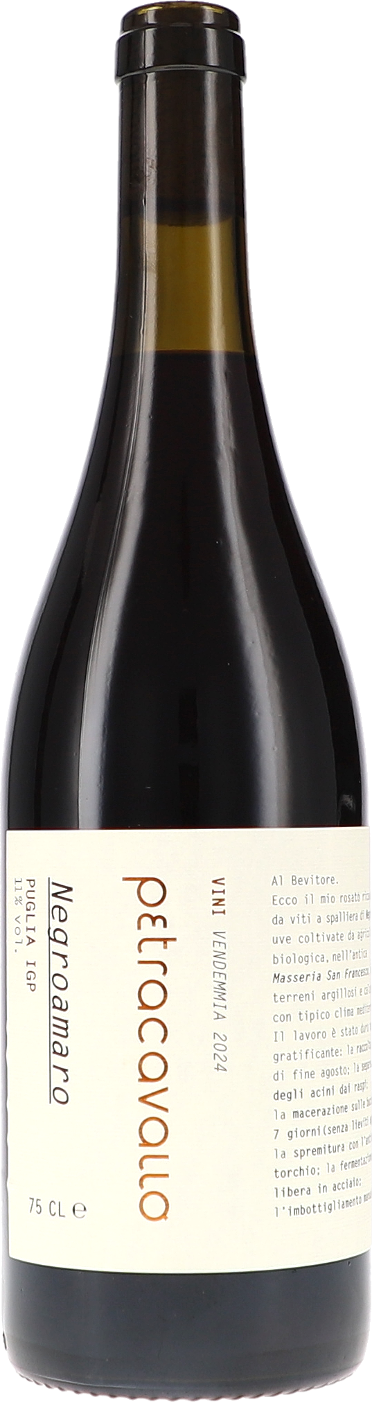 Negroamaro, Puglia IGP wein, flasche, glashülle, inhalt-75cl, mineralisch
