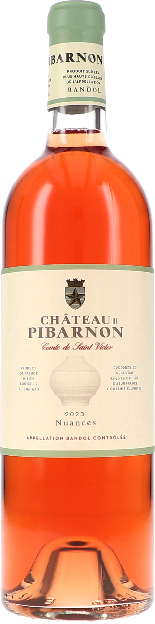 rosé, flasche, etikett, glas, roséwein