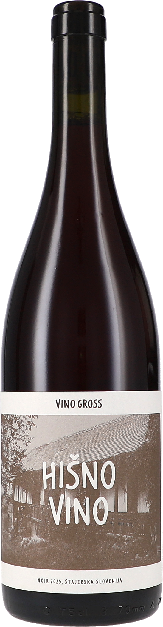 Hisno Vino Noir Weißwein, Rotwein, Glasflasche, Etikett, Flasche