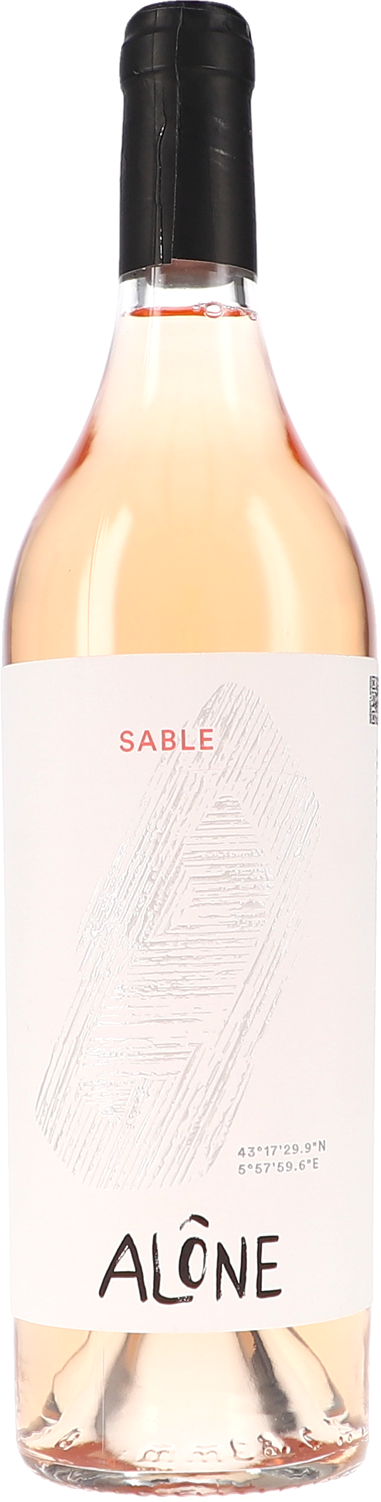 rosé Wein, Flasche, Glasflasche, Sable Etikett, Alone Marke