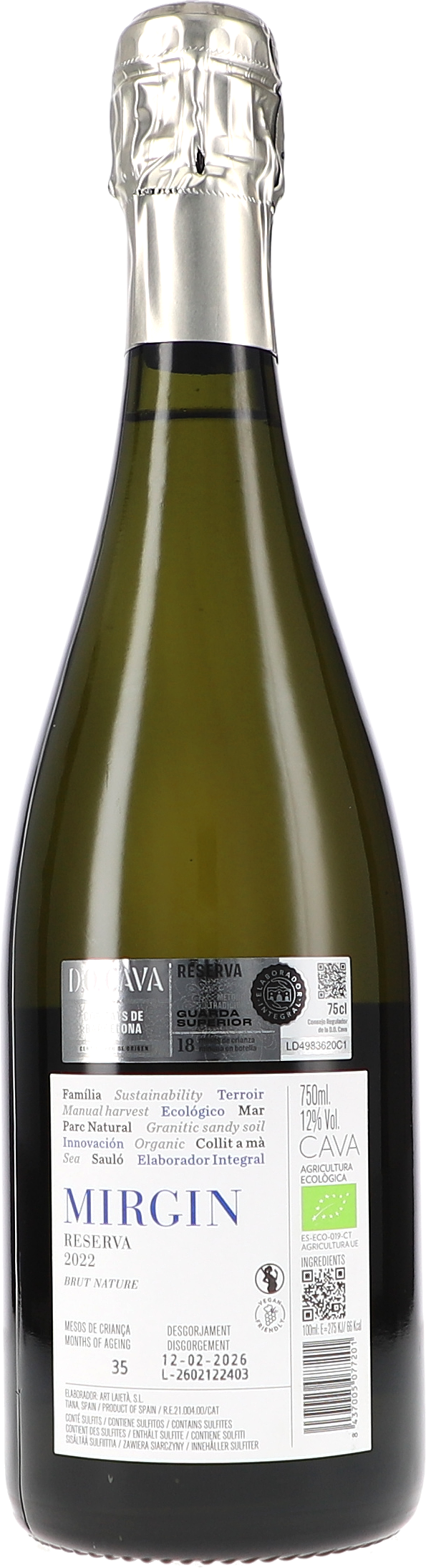 Champagne, Brut Nature, Reserva, Flasche 750ml, Schaumwein