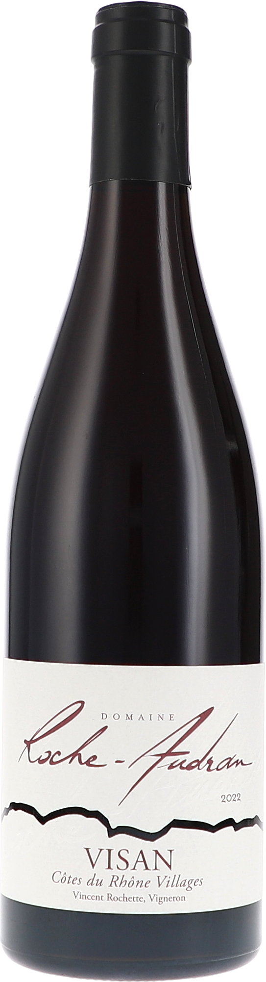 Côtes du Rhône Villages Visan Rouge AOC Alkohol, Schnaps, Flasche, Roter Wein, Weinflasche