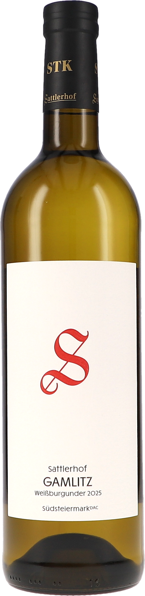 Gamlitz Weissburgunder DAC Weißwein, Weißburgunder, Weinflasche, Glasflasche, Steiermark