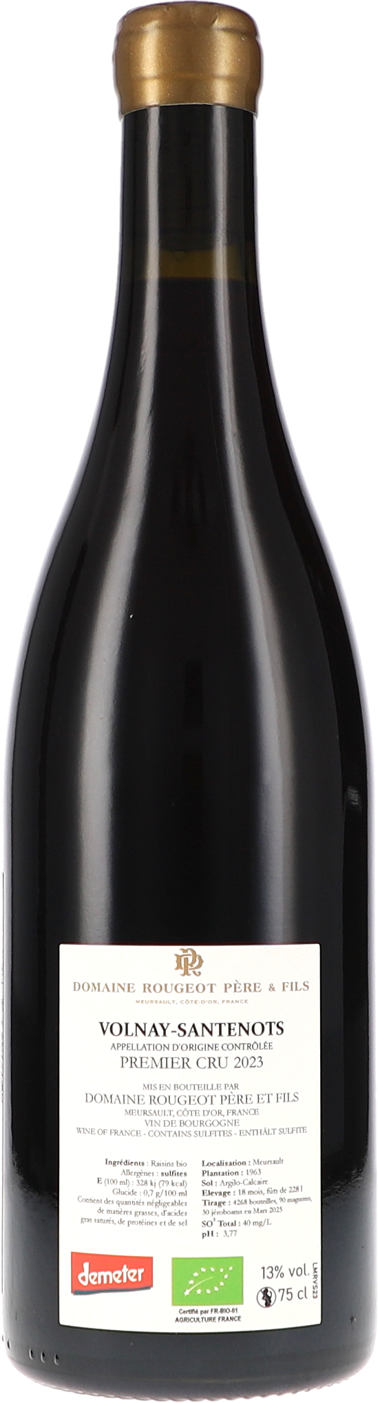 wein, weinflasche, rotwein, volnay-santenots, cru premier