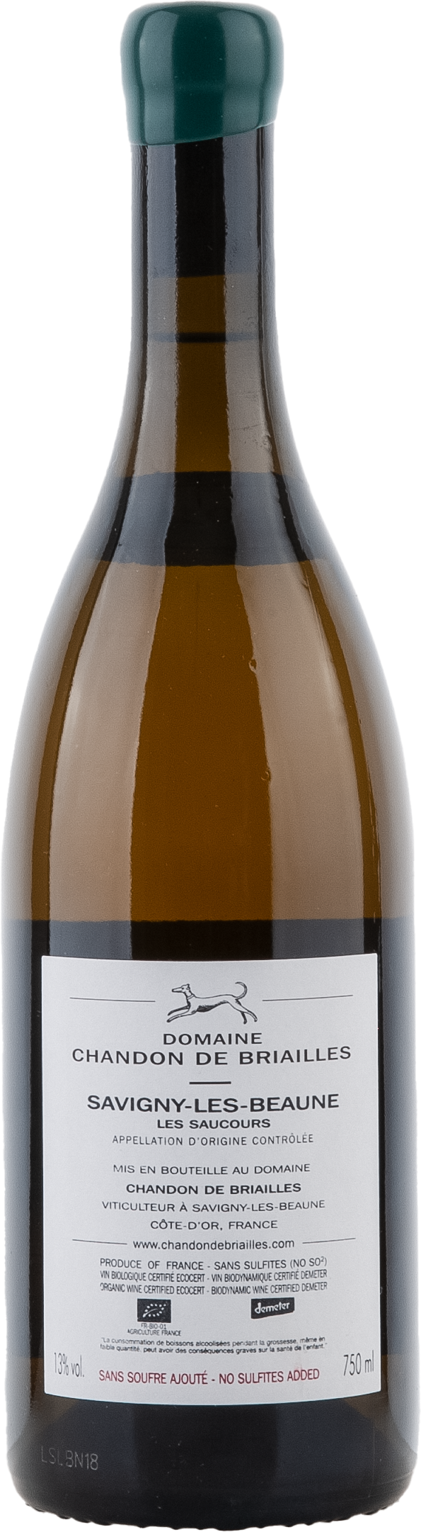 9910216160R Savigny-Les-Beaune blanc "Les Saucours" ungeschwefelt, sans Soufre ajoute