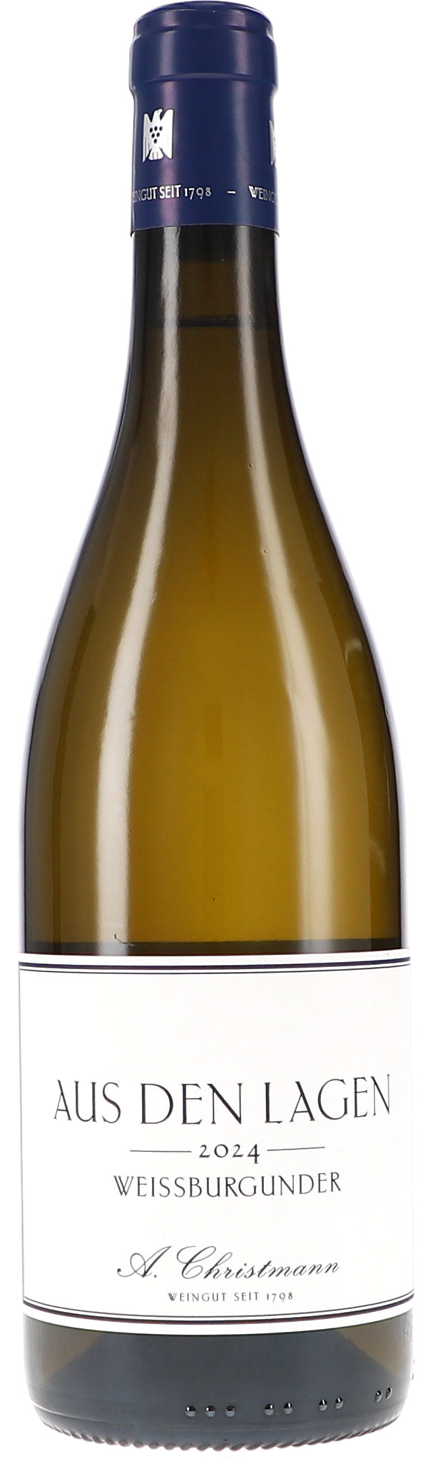 "Aus den Lagen" Weissburgunder Weißburgunder, Wein, Weißwein, Flasche, Weinlabel