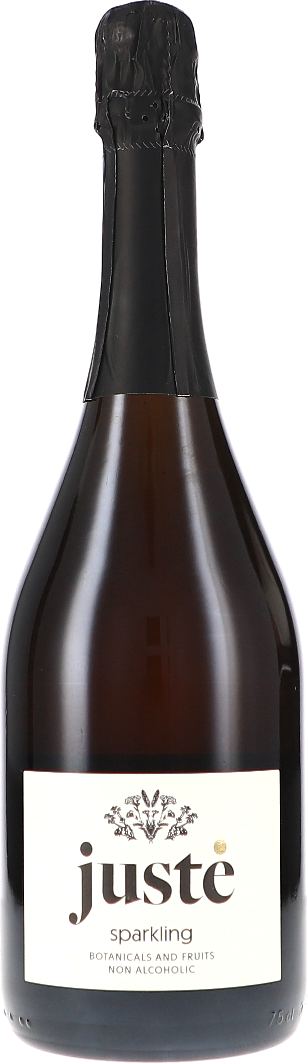 Juste Sparkling Kräuterauszug champagne, Sekt, alkoholfrei, Flasche, Etikett