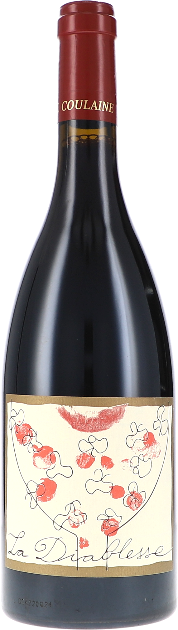 La Diablesse AOC Alkohol, Schnaps, Roter Wein, Flasche, Weinflasche