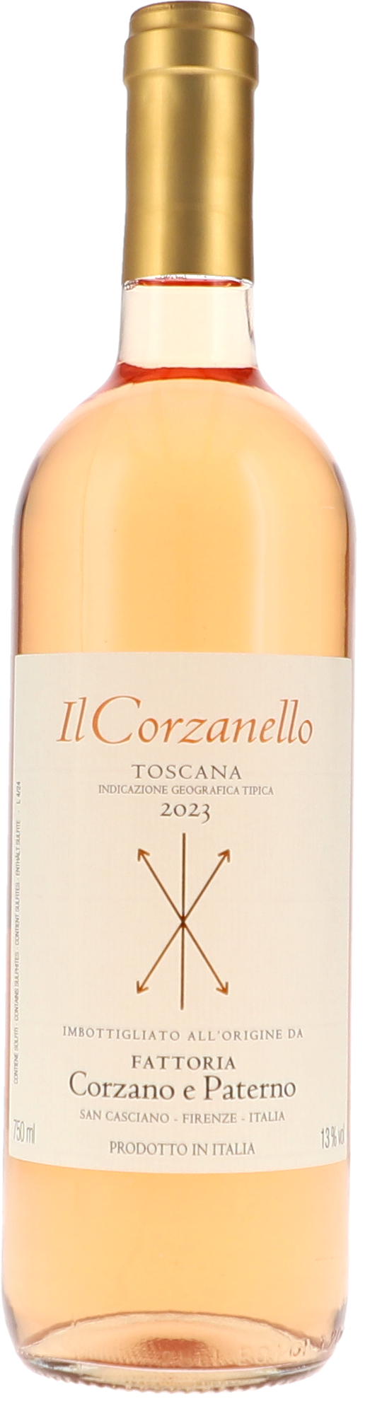 Il Corzanello Rosato IGT Alkohol, Getränk, Schnaps, Flasche