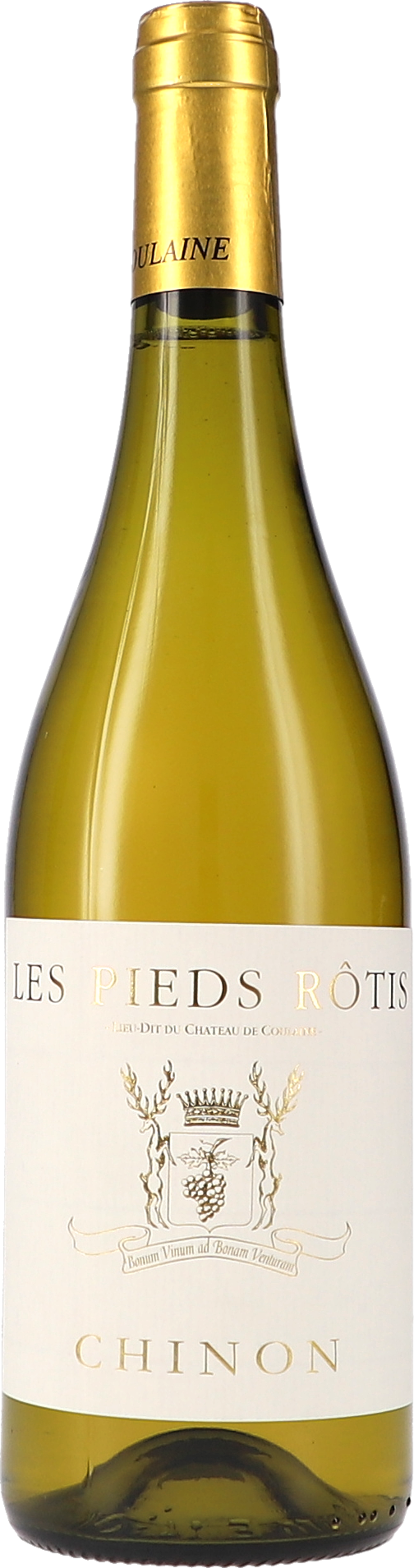 Weinflasche, Weißwein, Glasflasche, goldene Kapsel, Chinon