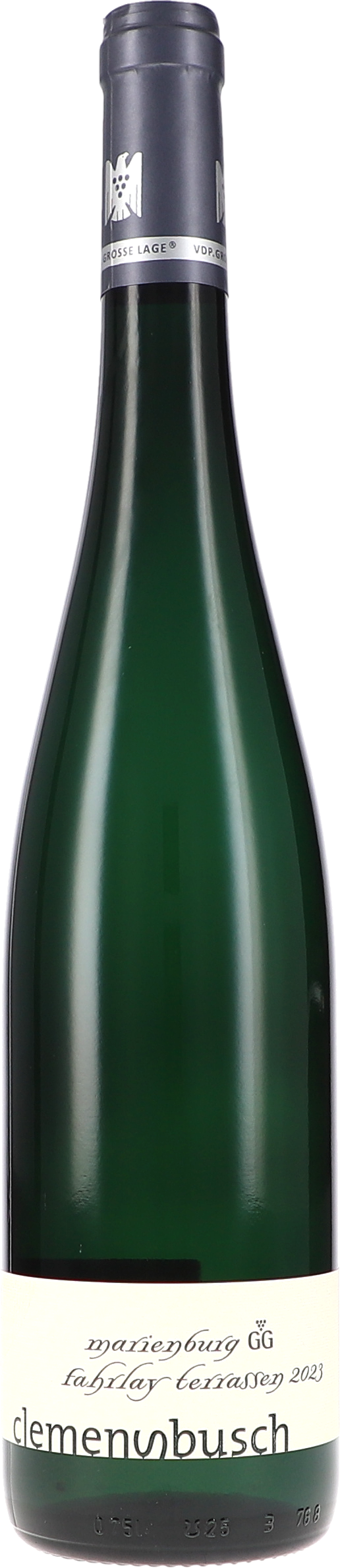Riesling Marienburg Grosses Gewächs "Fahrlay Terrassen" Weißwein, Sektflasche, Wine Bottle, Gemischt
