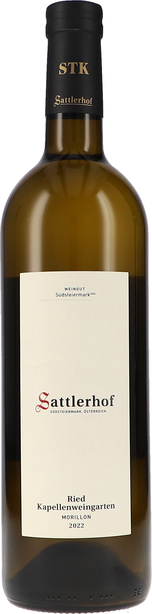 Ried Kapellenweingarten Morillon DAC Flasche, Alkohol, Getränk, Weinflasche