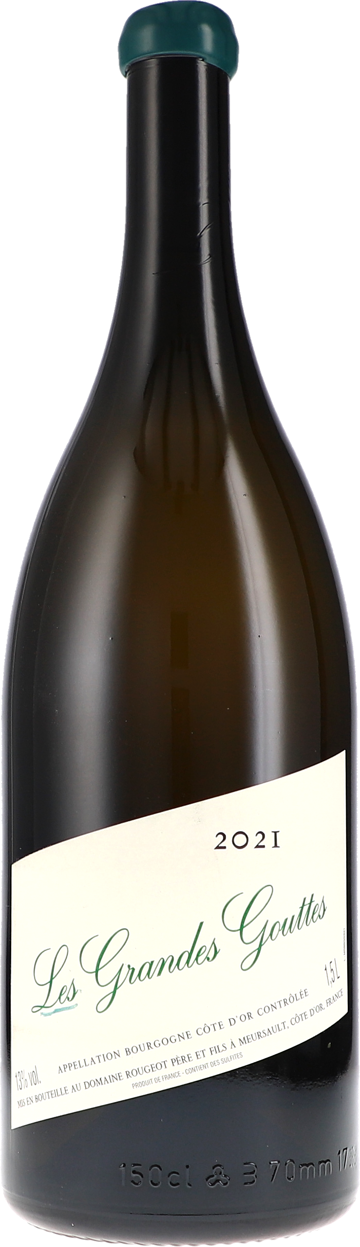 Bourgogne Côte d'Or "Les Grandes Gouttes" Sans Sulfite Ajouté AOC Alkohol, Getränk, Flasche, Schnaps, Weinflasche