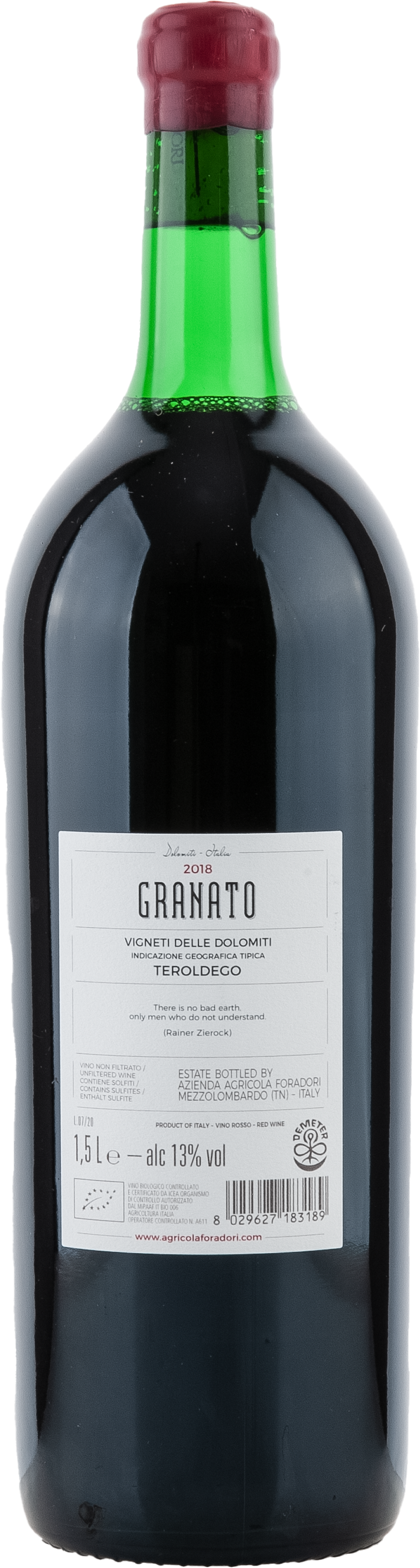 9911031144R Granato Teroldego Vigneti delle Dolomiti IGT