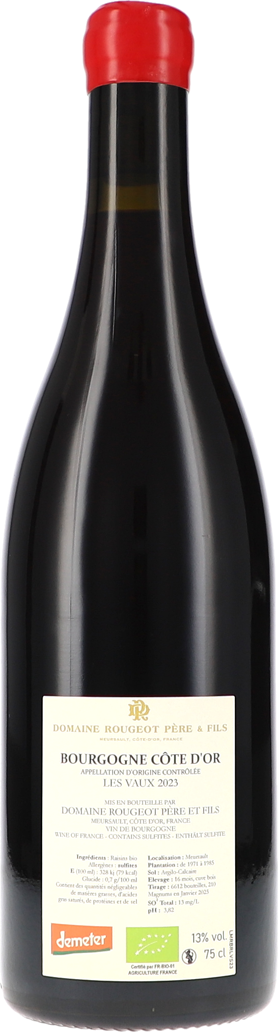 Weinflasche, Rotwein, Bordeaux, Flaschenetikett, 75 cl